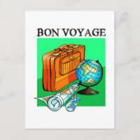 Valise, valise, carte et globe : Bon Voyage!
