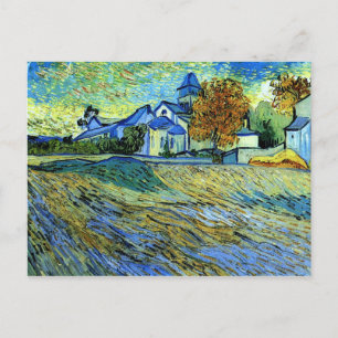 Postale Van Gogh - Vue de l'église Saint-Paul Carte postal
