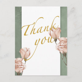 Postale végétation tendance Carte de remerciement