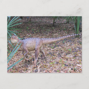 Postale Velociraptor - Dinosaure - Carte d'apprentissage