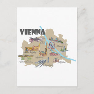 Postale Vienne Autriche Présentation de la carte
