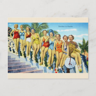 Postale Vintage Florida maillot de bain Beautés Carte post