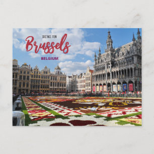 Postale Voeux de Bruxelles Belgique Pittoresque Carte post