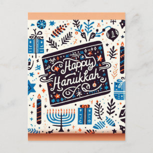 Postale Voeux radieux : Bonne carte de voeux Hanoukka