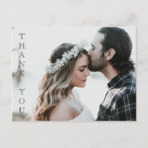 Votre photo ici - Carte de remerciements Mariage