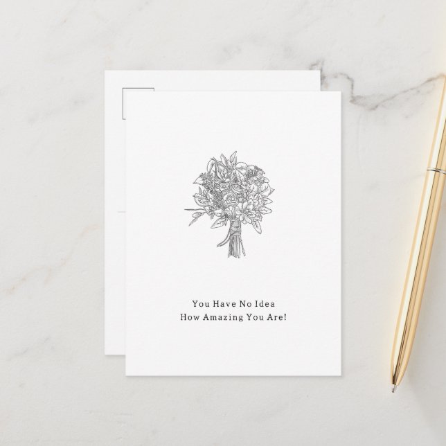 Postale Vous N'Avez Aucune Idée De La Carte À Quel Point V (Devant/Arrière en situation)