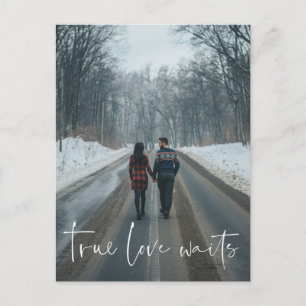 Postale Vrai Amour Attend Faire- Part Retardé Carte Postal