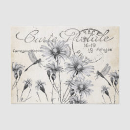 Postale Wildblume Dragonfly Decoupage Seidenpapier