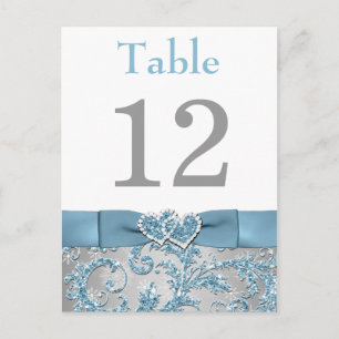 Postale Winter Wonderland, Coeurs joints Carte Numéro de t