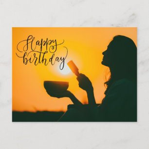 Postale Yoga Bonne carte d'anniversaire