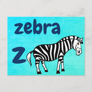 Postale z - carte flash zebra