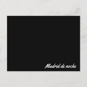 Postamt Madrid de noche Postkarte