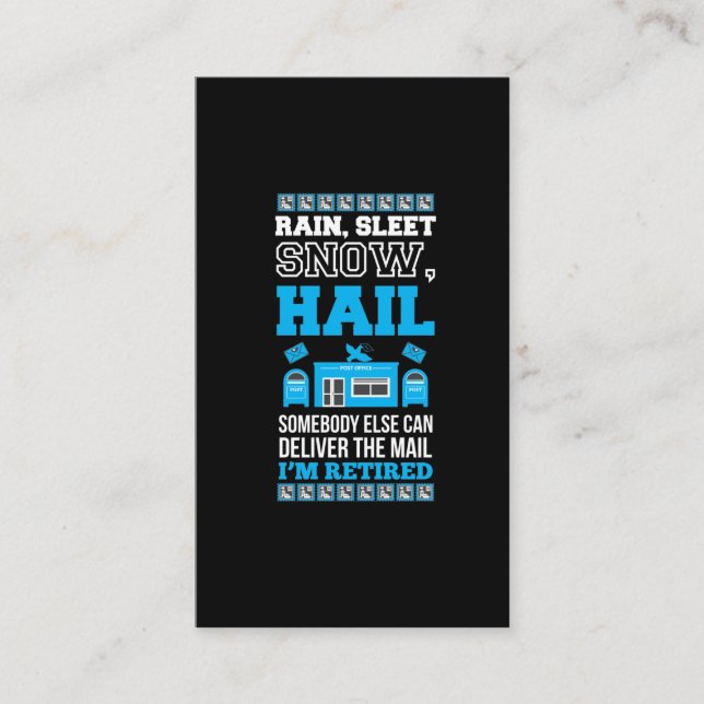 Postamt Remüde Mailman Visitenkarte (Vorderseite)