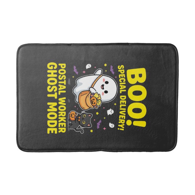 Postangestellter Geist Modus Halloween Design_1 Badematte (Vorderseite)