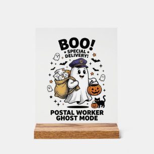 Postangestellter Geist Modus Halloween Lieferung D Acrylschild