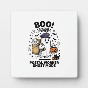Postangestellter Geist Modus Halloween Lieferung D Fotoplatte