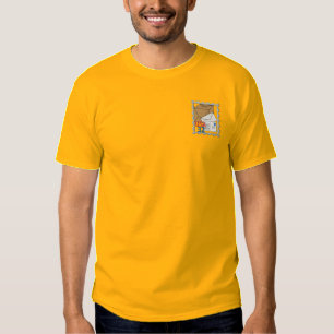 Postangestellter-Logo Besticktes T-Shirt