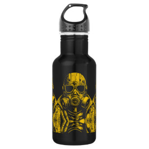 Postapokalyptische Gasmaske Kunst Edelstahlflasche