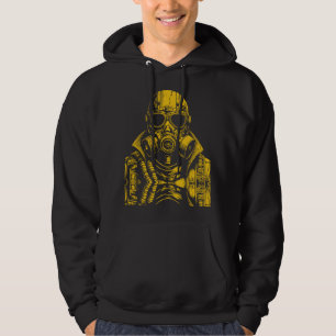 Postapokalyptische Gasmaske Kunst Hoodie