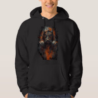 Postapokalyptische Gasmaske Toxische Grunge Hoodie