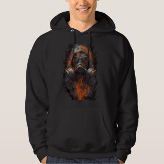 Postapokalyptische Gasmaske Toxische Grunge Hoodie