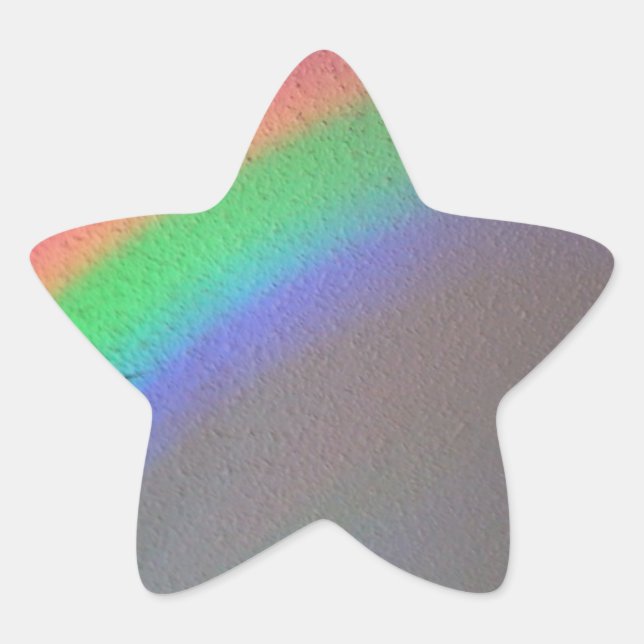 postapokalyptischer Regenbogen Stern-Aufkleber (Vorderseite)