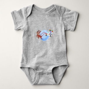 Postarbeiter Christmas Mail Truck Funny Mailman Baby Strampler