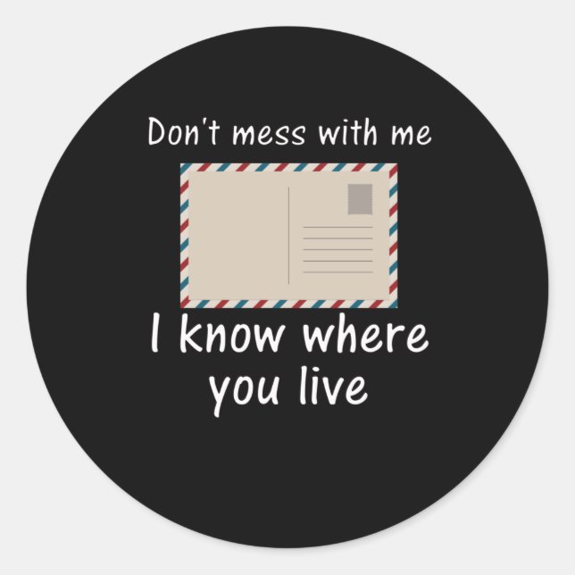 Postarbeiter-Geschenk für Mailman Runder Aufkleber (Vorderseite)