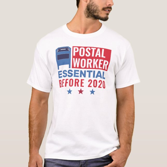 Postarbeiter-Grundlegende Mitarbeiter-Patriotic 20 T-Shirt (Vorderseite)