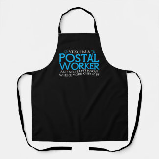 Postarbeiter Joke Mail Carrier Postman Schürze