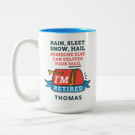 Postarbeiter Mailman Retirement Custom Zweifarbige Tasse