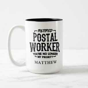Postarbeiter ohne Priorität "Custom" Zweifarbige Tasse