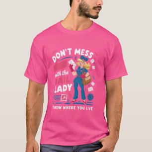 Postarbeiter Postfach Lady Post Officer Postbeförd T-Shirt