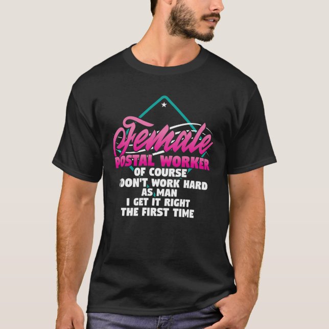 Postarbeiterin: E-Mail Lady Carrier T-Shirt (Vorderseite)