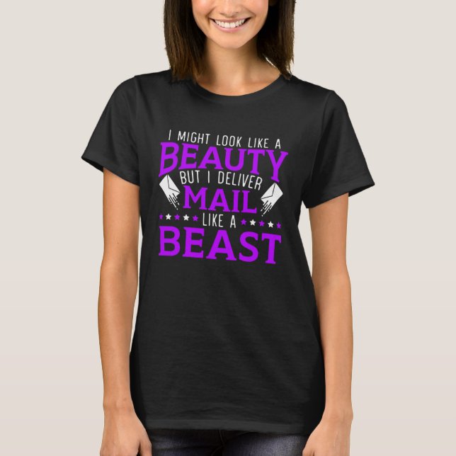 Postarbeiterpostversand Lady Versandpost Esc T-Shirt (Vorderseite)