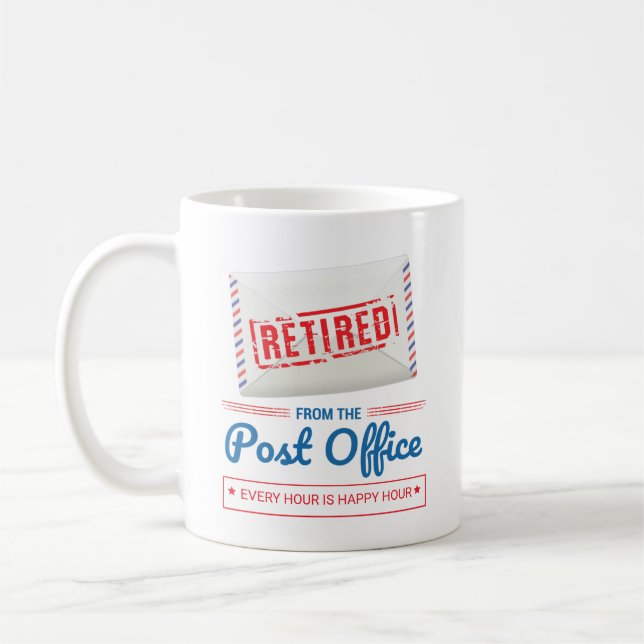 Postarbeiterruhestand Mailman Funny Mug Kaffeetasse (Links)