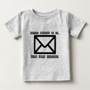 Postbedienstete machen es... mit Ihrem Paket. Baby T-shirt