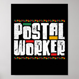 Postbote African American Black History Month Poster