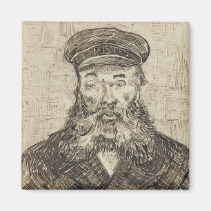 Postbote Joseph Roulin (Sepia-Skizze) (von van Gog Magnet