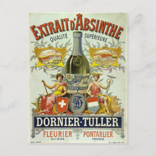 Postcard Absinthe Dornier-Tuller Postkarte