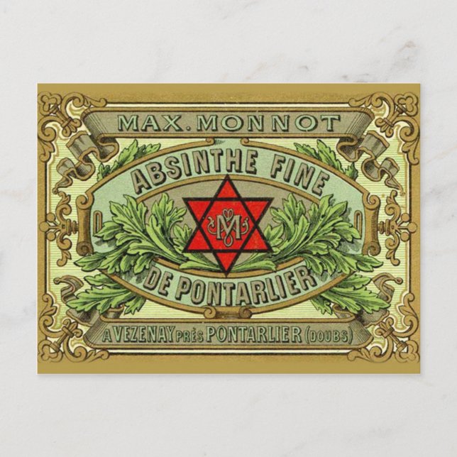 Postcard Absinthe Monnot Postkarte (Vorderseite)