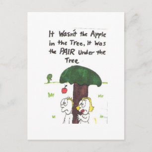 Postcard, animated with funny church sayings postkarte