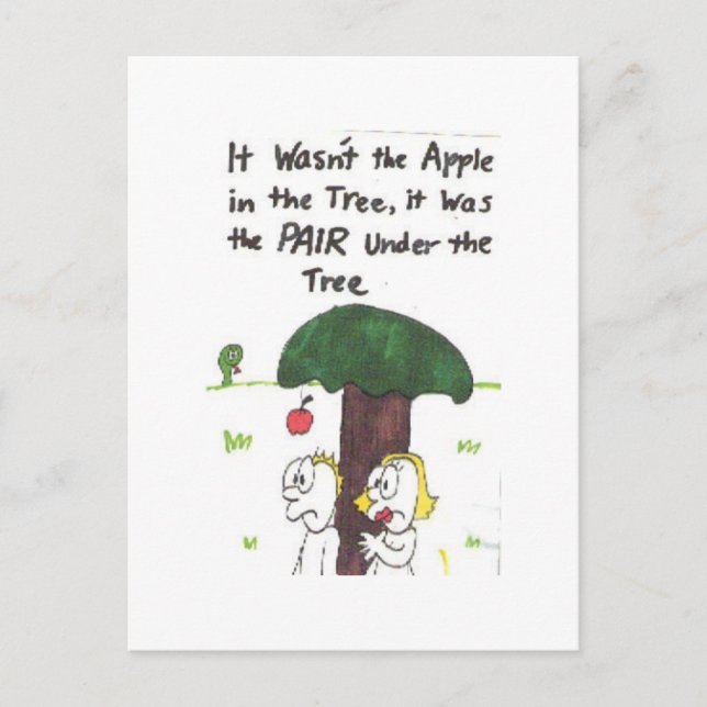 Postcard, animated with funny church sayings postkarte (Vorderseite)