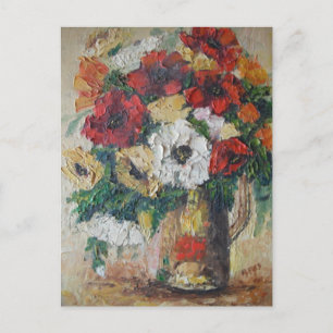 Postcard Ann Hayes Painting Blume MIx Delight Postkarte