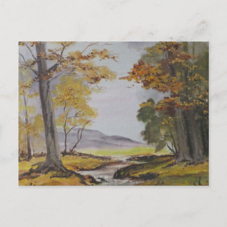 Postcard Ann Hayes Painting Forest Stream Postkarte
