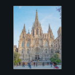 Postcard Barcelona Kathedrale, Spanien Postkarte<br><div class="desc">Schicken Sie Ihren Lieben eine unvergessliche Postkarte! Envoyez à vos proches une carte postale unverzichtbar! Foto Credits: http://commons.wikimedia.org/wiki/File:Barcelona_38_2013.jpg</div>