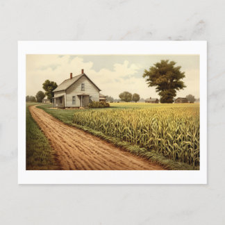 Postcard - Bauernhof Cornfield Postkarte