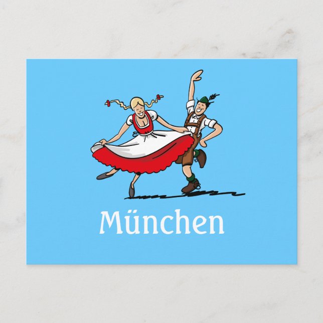 Postcard BEER FESTIVAL München Tanzcouch Postkarte (Vorderseite)