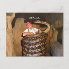 Postcard Big Snake QLD Australien große Schlange Postkarte