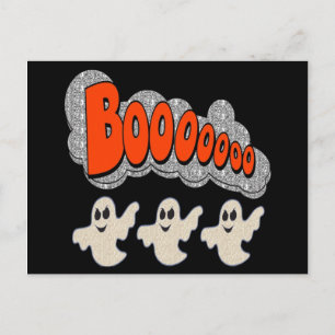 Postcard Boo Ghosts Postkarte